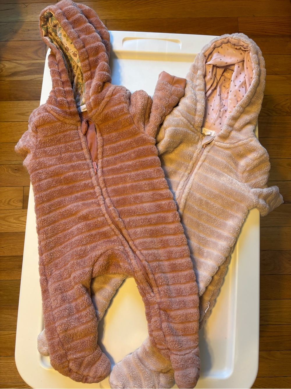3-6 months fleece suits
